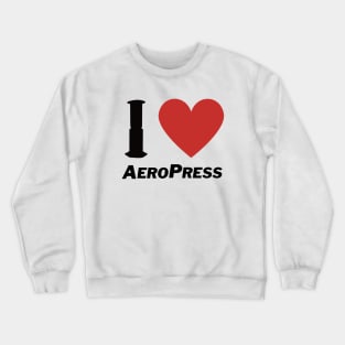 i lover aeropress sticker Crewneck Sweatshirt